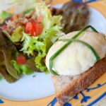 Recette de la semaine : Salade au cabécou chaud