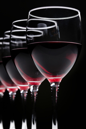 verres de vins rouge