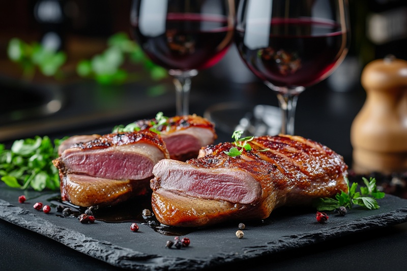 accord-met-vin-canard