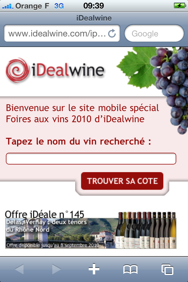 iphone idealwine