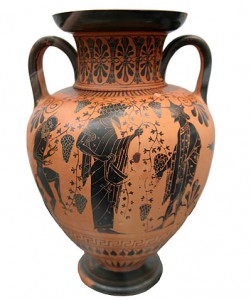 Vase de Dionysos Attica histoire du vin en Grèce