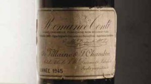 Record 87 815€ pour une bouteille de Romanée Conti 1945