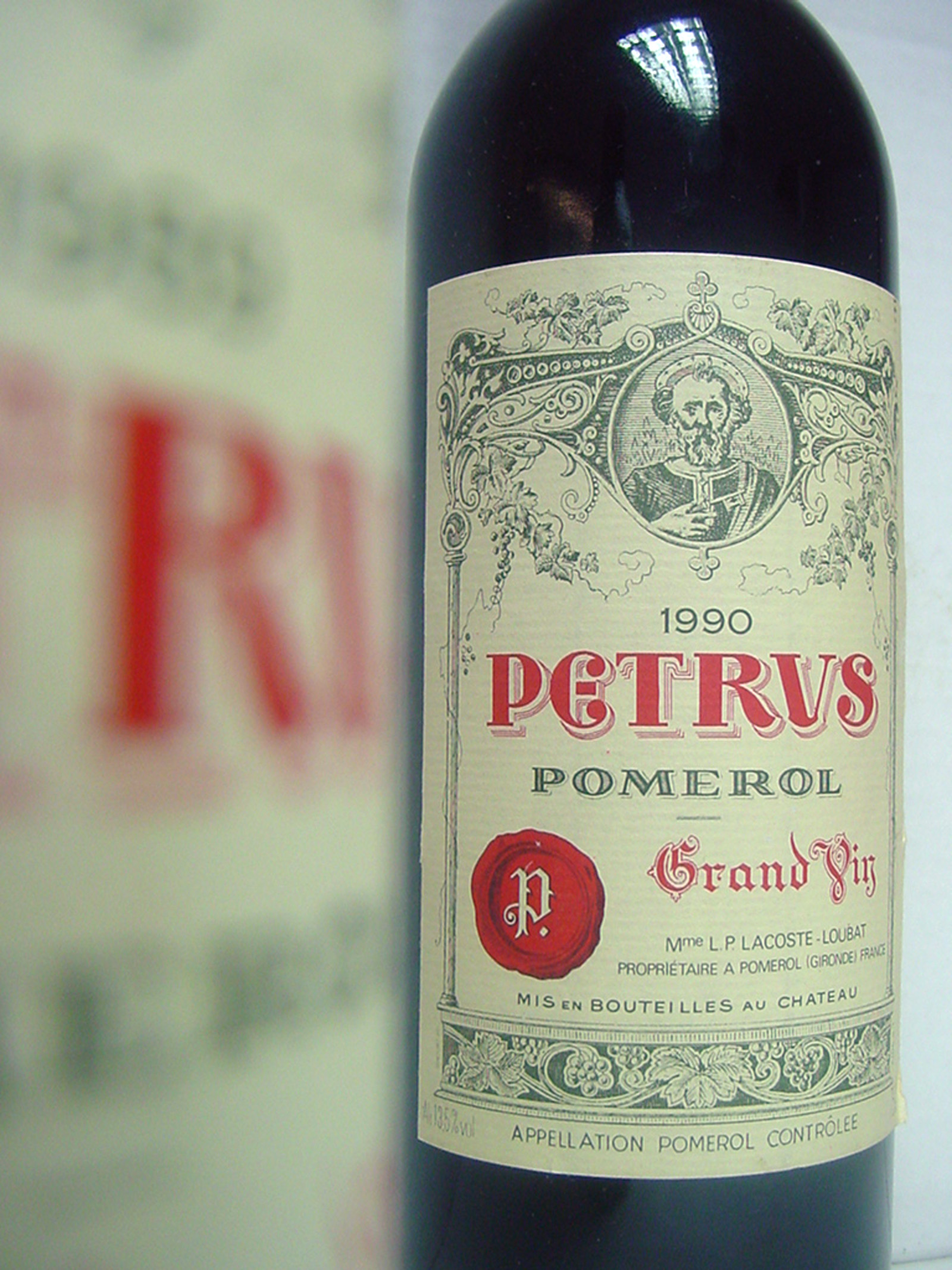 Petrus 1990 - Etiquette petrus prix millésime 1990