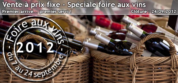 Vente à prix fixe spéciale Foire aux Vins iDealwine