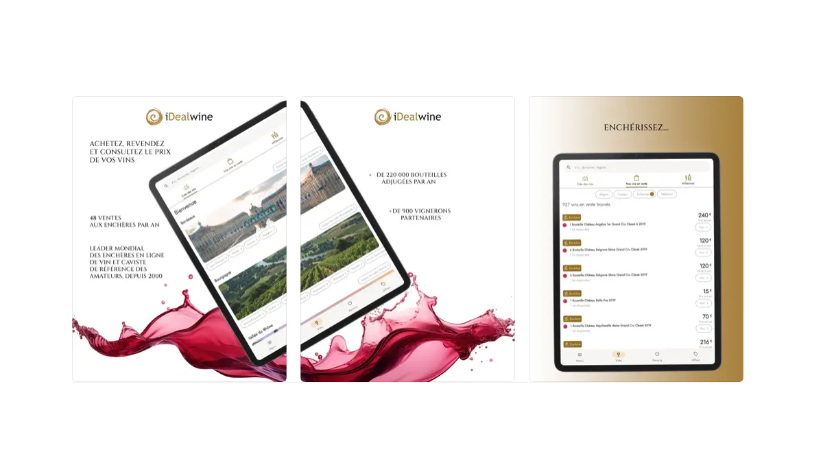 Lire la suite à propos de l’article L’application iPhone iDealwine n°1 dans l’App Store sur le mot « vin »
