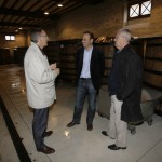 Présentation du chais de vinification du Clos Frantin par Michel Crestanello de la maison Albert Bichot.
