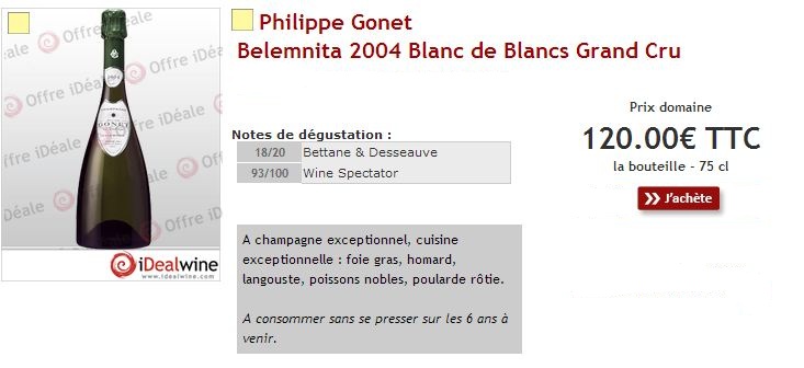 Gonet Belemnita 2004 Blanc de Blanc Grand Cru