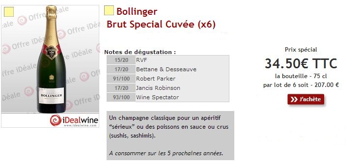 Bollinger Brut Special Cuvee x 6