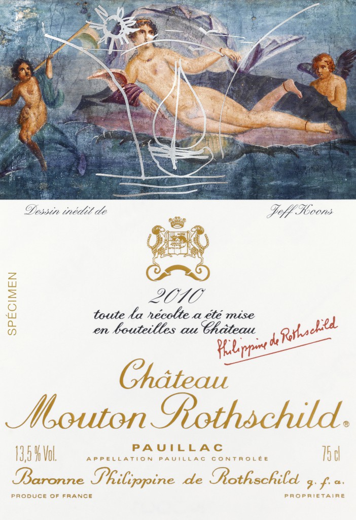 Etiquette mouton rothschild 2010