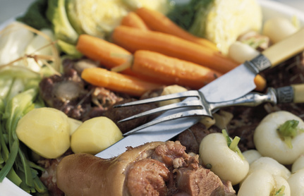 Lire la suite à propos de l’article Recette de la semaine – Jarret de veau en pot-au-feu