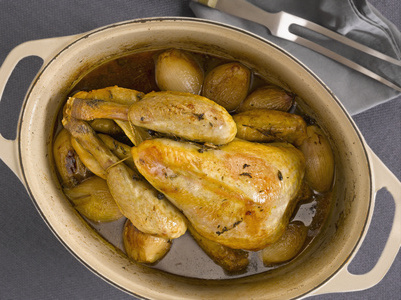 Lire la suite à propos de l’article Recette de la semaine – Pintade rôtie et foie gras poêlé