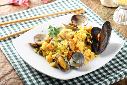 Risotto with seafood