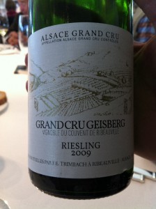 Riesling Grand Cru Geisberg 2009 (Trimbach