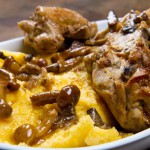 Recette de la semaine : lapin au vin blanc et aux champignons
