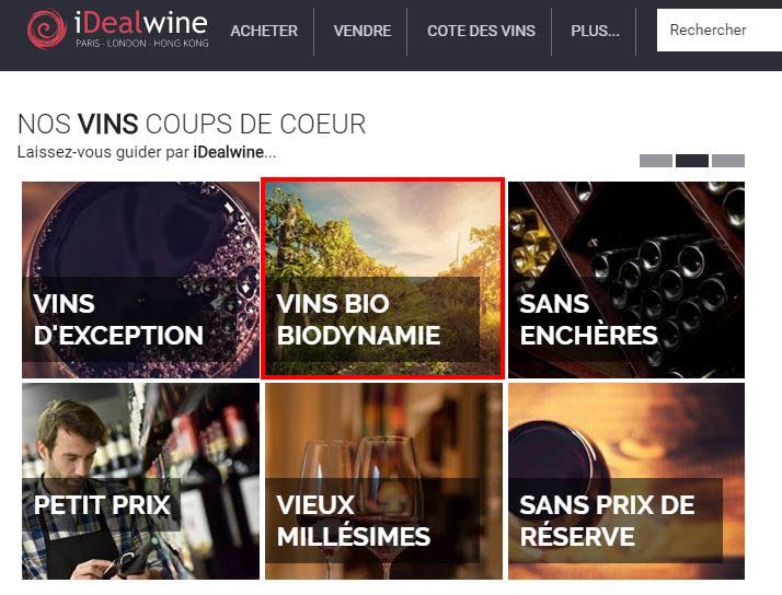 Vins bio iDealwine