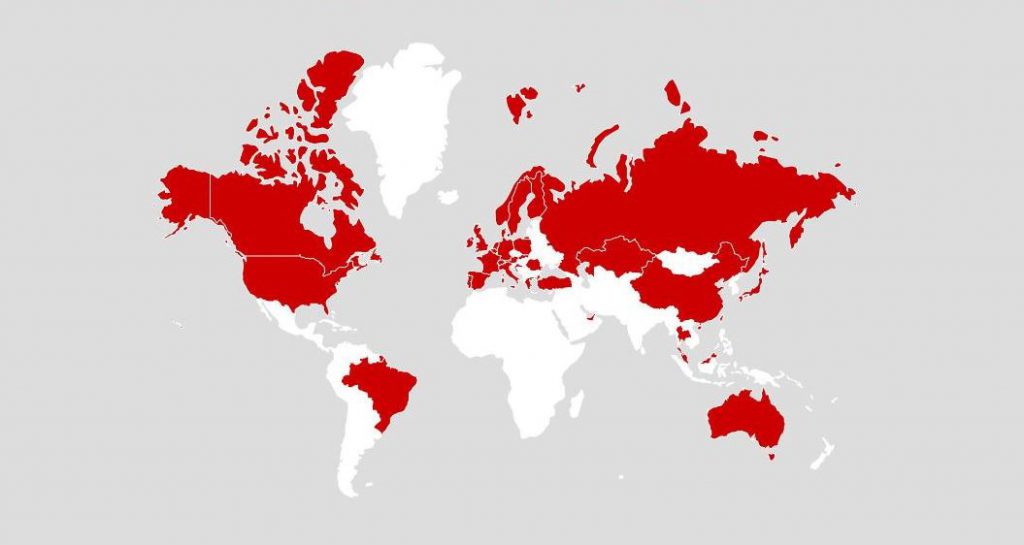 Carte des enchérisseurs iDealwine