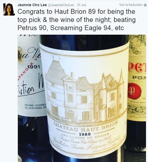 Haut Brion 1989 dégustation