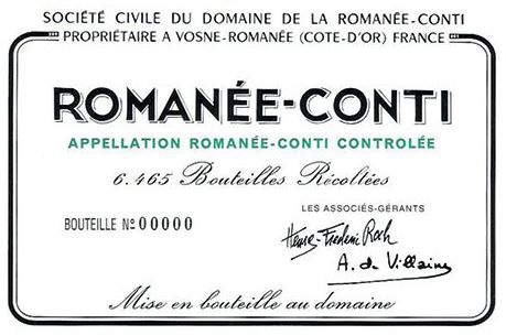 Romanée Conti à l'aveugle