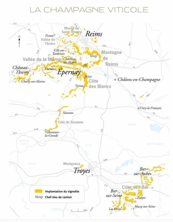 champagne carte AOC