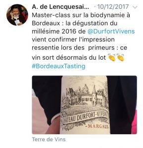 Vins de Bordeaux : une teneur en pesticides divisée par trois en moins de 4 ans iDealwine Angélique de Lencquesaing