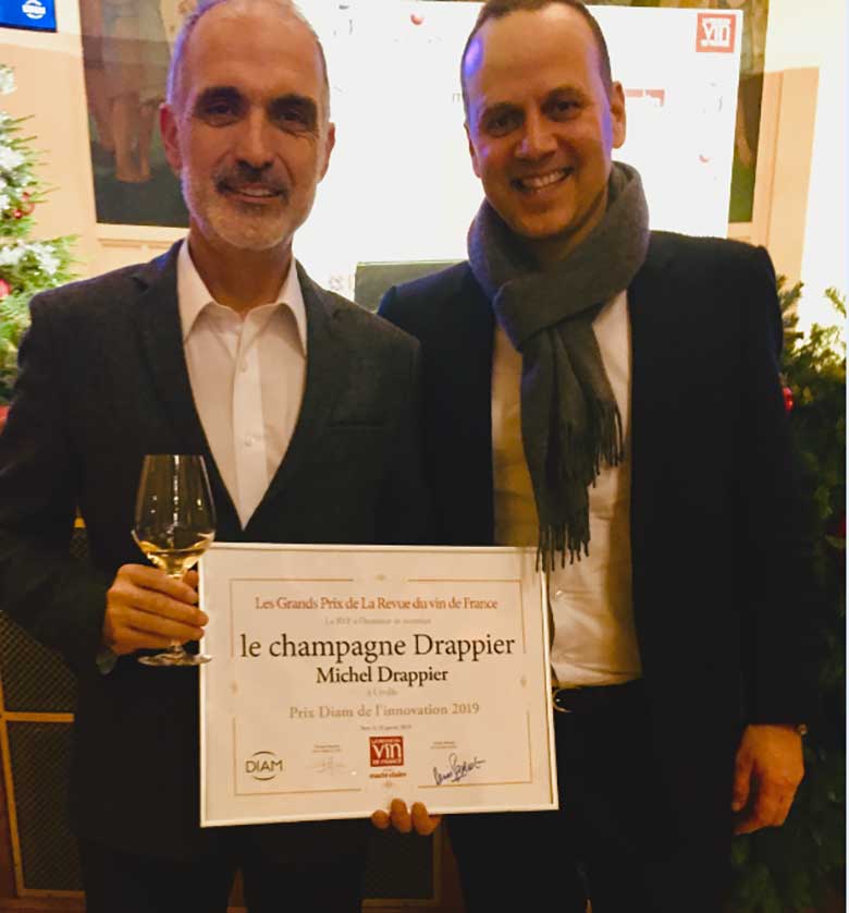 Michel Drappier et Cyrille Jomand, PDG d’iDealwine