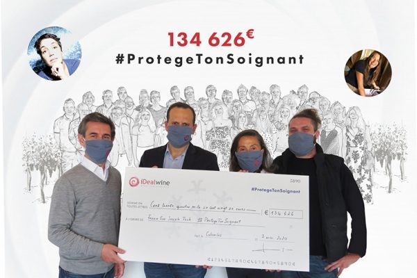 Confinement équipe iDealwine vente solidaire Protège ton Soignant