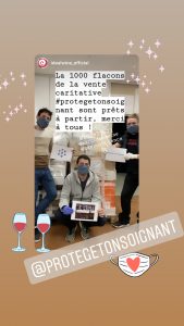 Confinement équipe iDealwine vente solidaire Protège ton Soignant 1