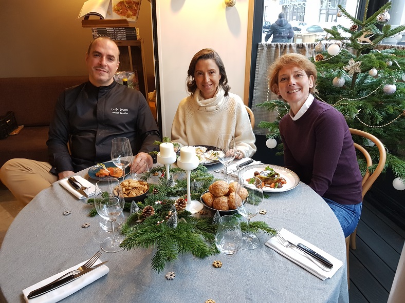 Angelique de Lencquesaing Benoit et Catherine Bordier accords mets et vins iDealwine Restaurant Le Saint-Joseph