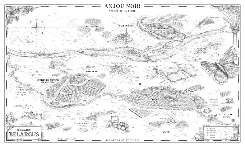 carte de l'anjou noir belargus