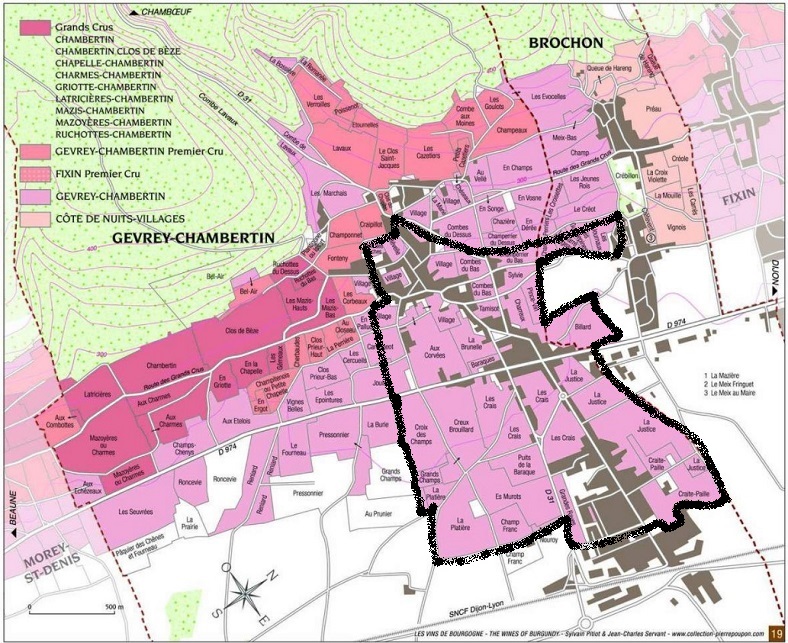 Carte de Gevrey-Chambertin 2