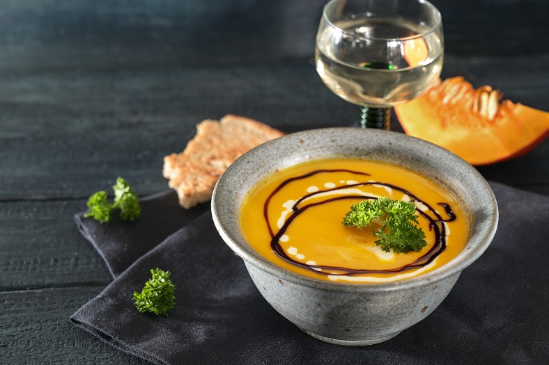 soupe courge verre vin blanc iDealwine accords mets et vin automne