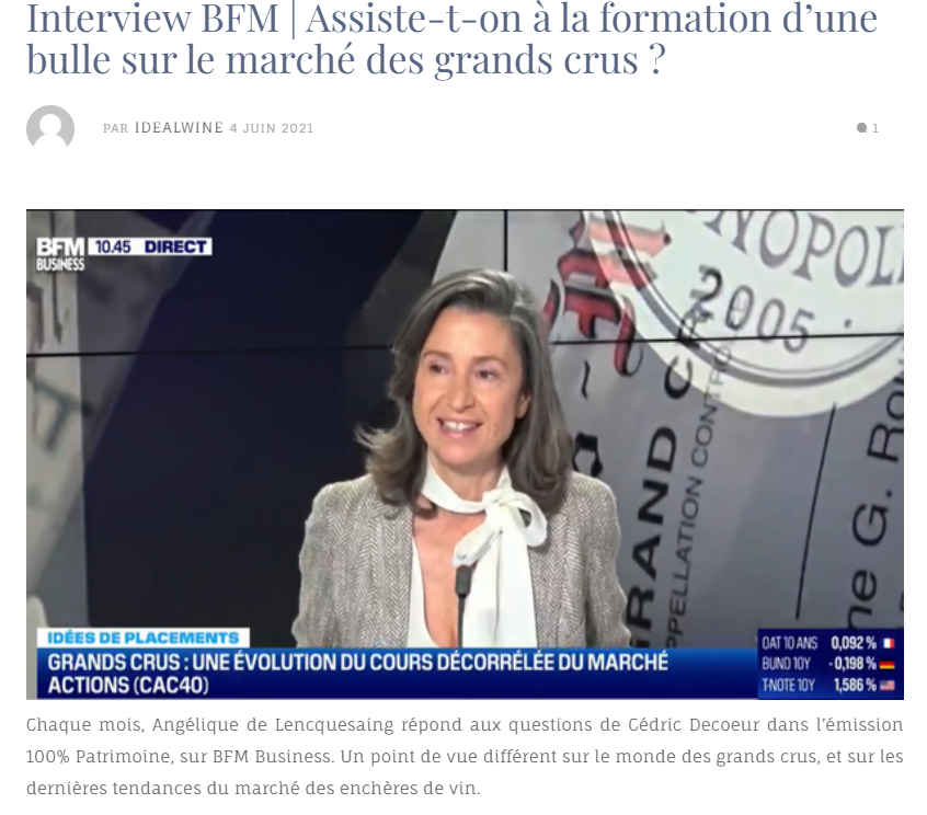 Palmarès : vos articles préférés en 2021 dans le Blog iDealwine BFM