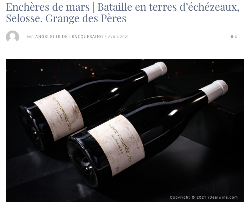 Palmarès : vos articles préférés en 2021 dans le Blog iDealwine 1