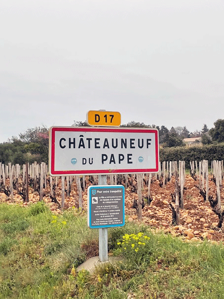 Châteauneuf-du-Pape panneau