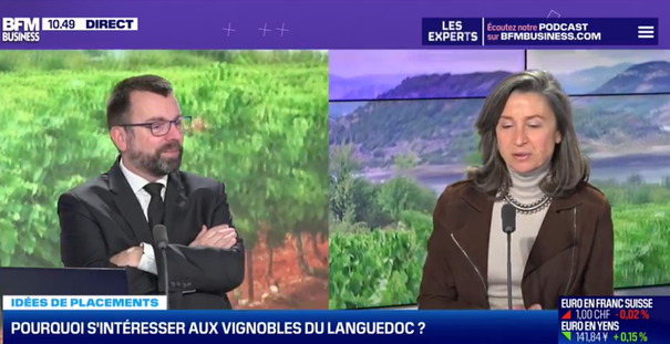 Languedoc-Roussillon des vins pour le placement Angelique de Lencquesaing iDealwine BFM Business 2