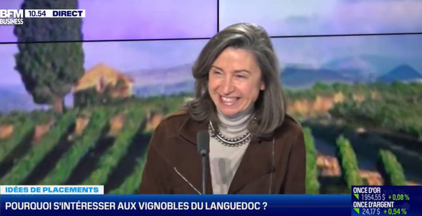 Languedoc-Roussillon des vins pour le placement Angelique de Lencquesaing iDealwine BFM Business