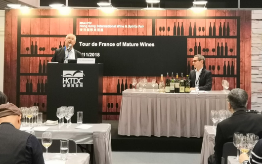 En 2018, un Tour de France des vins matures est organisé avec Michel Bettane