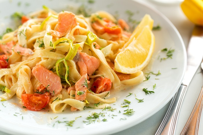 Les recettes de poisson et leurs accords mets et vins iDealwine Tagliatelles au saumon