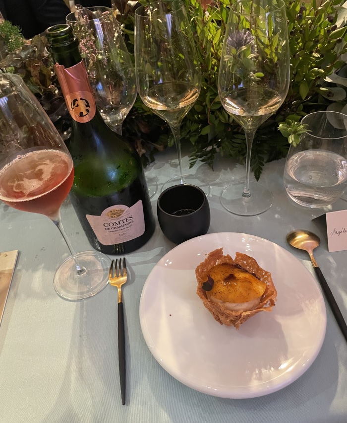 Comtes de Champagne rosé dîner