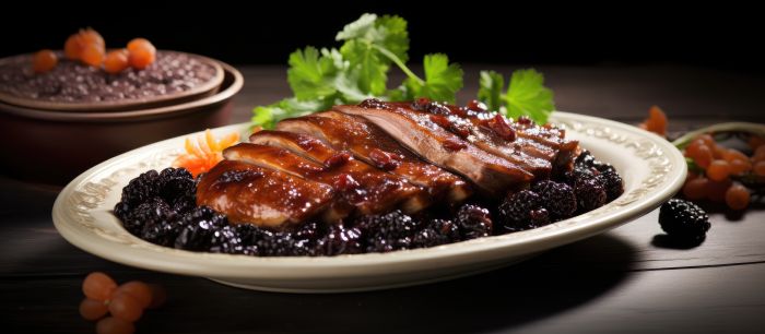 canard et pruneaux