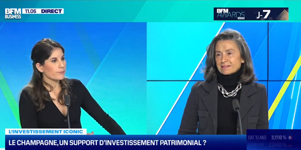 interview BFM angélique de lencquesaing champagne investissement