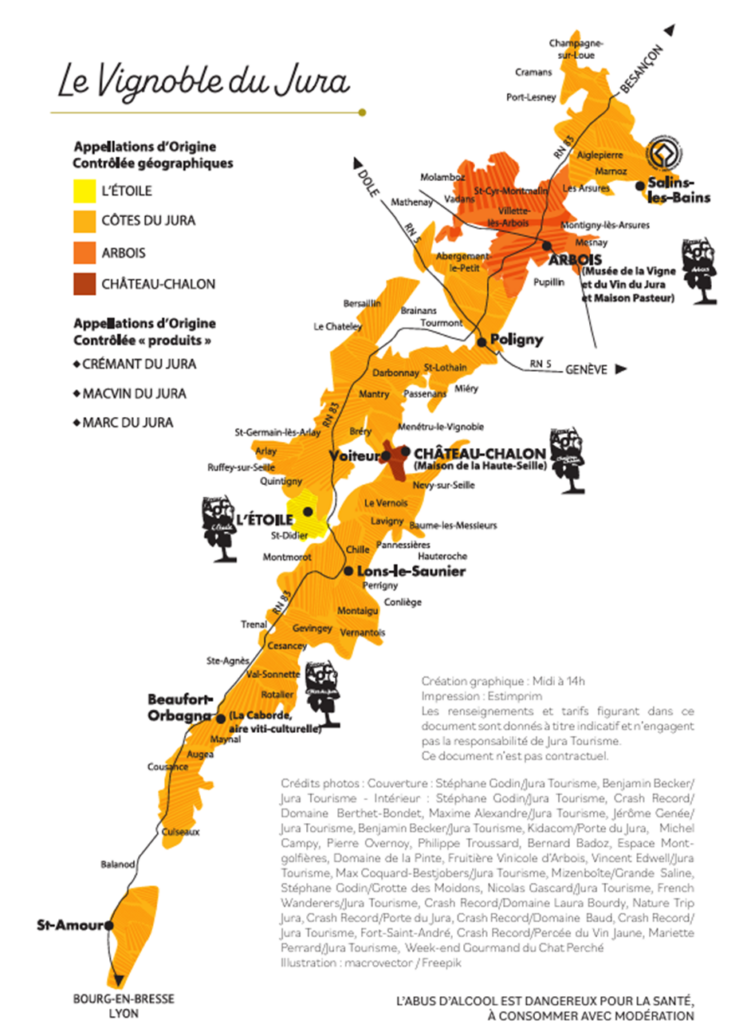 Appellations vignoble Jura