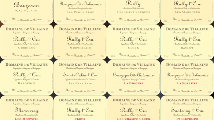 étiquettes domaine de villaine