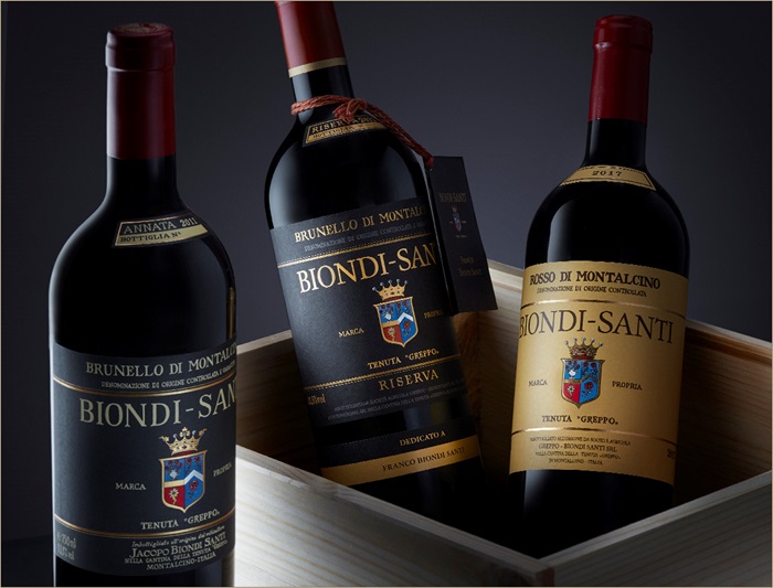 © Biondi Santi Rosso Brunello et Riserva