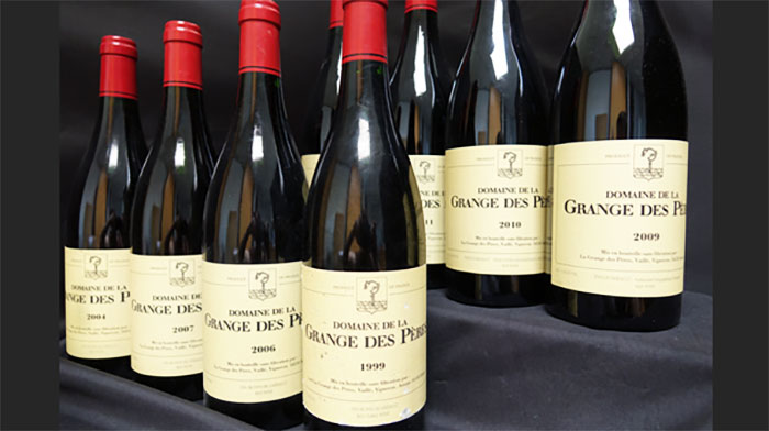 Prix vin grange des pères enchères 2024
