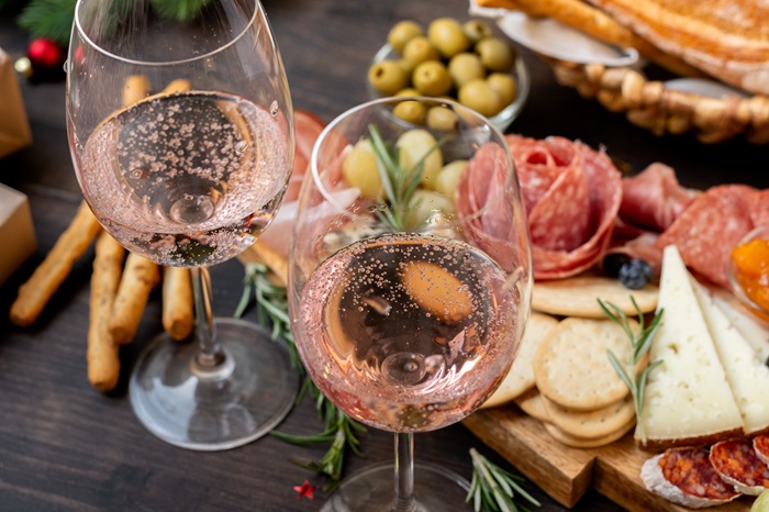 apéro champagne quoi manger