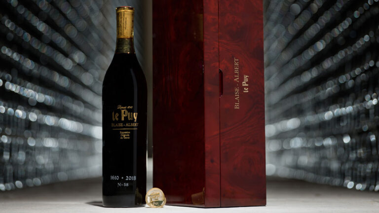 Lire la suite à propos de l’article Enchères exceptionnelles : lancement en exclusivité de la nouvelle cuvée Blaise-Albert 1610-2018 du Château Le Puy