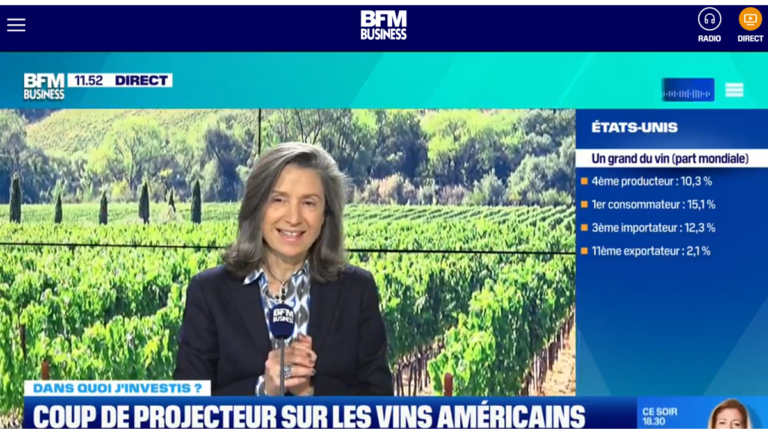Lire la suite à propos de l’article Interview BFM – Le marché du vin aux USA, quelle place dans une cave d’amateur ?