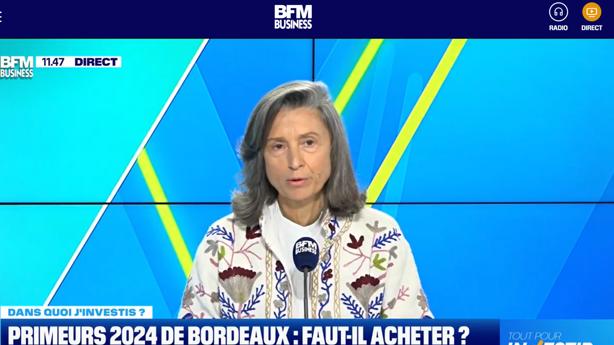 Lire la suite à propos de l’article BFM – Bordeaux :  faut-il acheter les Primeurs 2024 dans une perspective patrimoniale ?