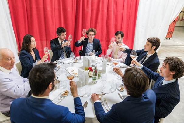 repas dégustation vin